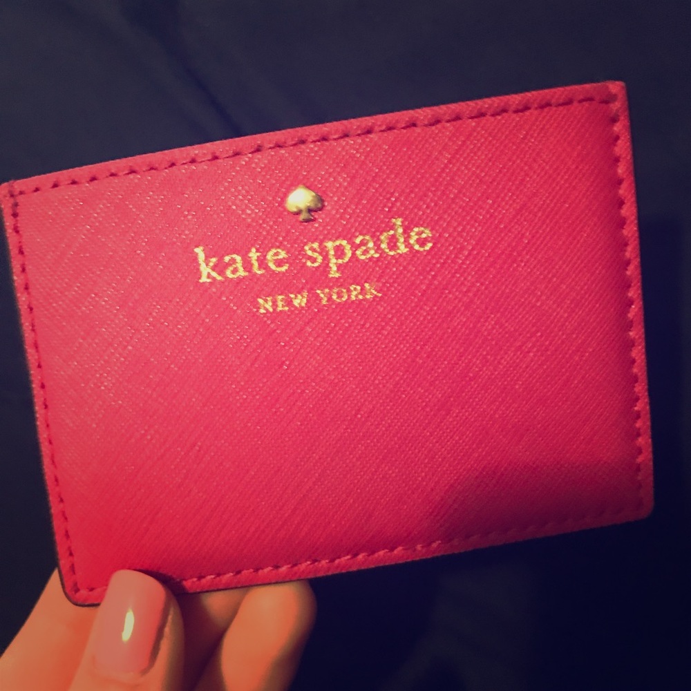 Pink Kate Spade Card Holder Mini Wallet
